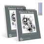 Cuaderno De Bocetos Dibujo Profesional 22x30cm 100 Hojas
