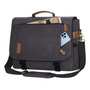 Portafolio Hombre Lona Impermeable 17.3 Pulgadas 7 Compartim