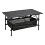 Mesa De Camping Plegable Ligera Aluminio Compacta Negro