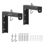 Soportes En L Para Montaje En Pared Proyector 2 Unidades Negro