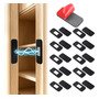 Imanes Adhesivos Para Puertas Y Cajones 10 Piezas Negro