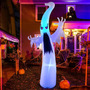 Fantasma Inflable Halloween 180 Cm Ojos Rojos Led Multicolor