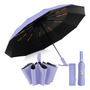 Paraguas Plegable Automático Resistente Uv Para Sol Y Lluvia