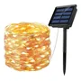 Luces Led Solar De 8 Modos, 22m Con 200leds, Arbol De Navidad, Tiras Led Con Luz, Ip65 Impermeable Guirnalda Luces Solares Para Jardin Exterior/interior, Arbol De Navidad, Ventana Valla Bodas Blanco