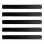 Panel Espaciador Negro 1u Para Rack 19 Pulgadas 5 Piezas Negro