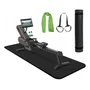 Tapete Para Máquina De Remo Acolchado 96x28 Pulgadas Negro Negro