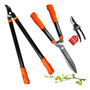 Tijeras De Jardinería Set 3 Piezas Acero De Manganeso 65