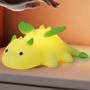 Lámpara De Noche Infantil Dragón Verde Silicona 7 Colores Rg