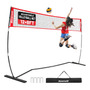 Red De Voleibol 12x8ft Con Estacas Y Base Metálica Resistent