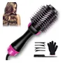 Cepillo Secador Moldeador 4 En 1 Iones Negativos 1200w Rosa
