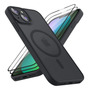 Funda Para iPhone 13 Con Magsafe Y 2 Protectores De Pantalla Negro Nombre Del Diseño