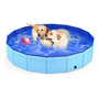 Piscina Plegable Para Perros Azul 120 Cm Antideslizante Azul