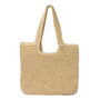 Bolsa De Playa Para Mujer Tejido A Mano Alta Capacidad Paja Multicolor Diseño De La Tela Acabado De Los Herrajes Color De La Correa De Hombro
