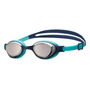 Anteojos De Natación Ajustables Unisex Antiniebla Con Sellos Plata/azul Marino/agua