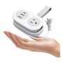 Regleta Multicontacto De Viaje 1 1m 2 Salidas 3 Usb Portátil Color