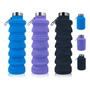Botellas De Agua Deportivas Plegables 500ml Silicona Set 3pc