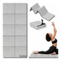 Tapete Plegable Antideslizante 8mm Para Yoga Y Pilates Gris Gris