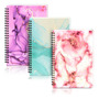 Cuadernos Espirales Mármol 80 Gsm 160 Páginas 3 Piezas Oro R
