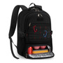 Mochila Para Hombre 17.3 Impermeable Con Lonchera Y Carga Us Negro Diseño De La Tela