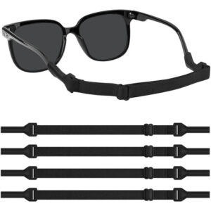 Cordón Ajustable Antipérdida Para Gafas Paquete De 4 Negra