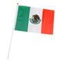 Bandera De México 10x15 Cm Estandarte Día Independencia Adul