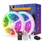 Tira Led Bluetooth 30m Rgb Control App Musical Para Interior Rgb