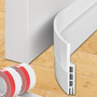 Guardapolvo Para Puerta 2 Pcs 94x5cm Aislante Y Adhesivo Blanco Nombre Del Diseño