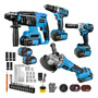 Kit De Herramientas Eléctricas Inalámbricas Taladro 650 Nm