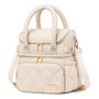 Bolsa De Almuerzo Doble Compartimento Aislada Beige 31x29x18 Beige Nombre Del Diseño