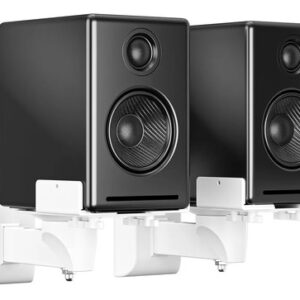Soporte De Pared Ajustable Para Altavoces Hasta 25 Kg Blanco Blanco