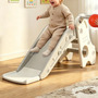Plegable Resbaladilla Infantil 3 En 1 Con Canasta Para Niños