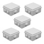 Cajas Registro Estanca Ip65 5 Piezas 10x10x7cm Conexiones El Blanco