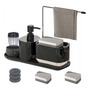Dispensador De Jabón Multifunción 8 En 1 Para Cocina Negro Negro