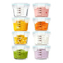 Recipientes De Vidrio Para Alimentos 8 Piezas 4 Oz Reutiliza
