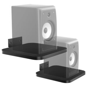 Soporte Pared Para Altavoces 20x20 Cm Resistente 25 Kg 2 Uni Negro