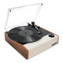 Tocadiscos Vintage Bluetooth 3 Velocidades Y Altavoces Integ Roble