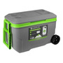 Hielera Everest Adventure 52 Qt Portátil Con Ruedas 80 Latas Gris-verde