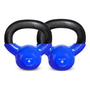 Kettlebell De 5 Libras Recubierta De Vinilo Para Entrenamien A. 5 Libras - Azul Oscuro