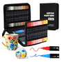 72 Colores Plumones Acrílicos Doble Punta Con Caja 1mm Y 15m Multicolor