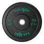 Placa De Peso De Goma Olímpica 10 A 86 Kg Para Gimnasio Negro