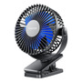 Ventilador Portátil Recargable 3 Velocidades Clip Usb 360 Co Negro Y Azul