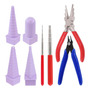 Juego De Herramientas Para Joyería 8 Piezas Morado