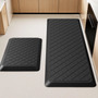 Tapete Antifatiga Negro 2pcs Ergonómico Antideslizante 44x12 Negro
