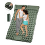 Colchón Inflable Doble 400kg Impermeable Bomba Integrada Par Verde