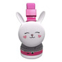 Audífonos Bluetooth Diadema Niños Radio Fm Mp3 Conejo Rosa