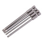 Juego De 4 Destornilladores Punta Plana Acero S2 100mm 3-6mm