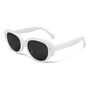Lentes De Sol Mujer Polarizadas Ojo De Gato Uv400 Blancas Gr