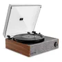 Tocadiscos Bluetooth 3 Velocidades Altavoces Anti-salto Made Nuez