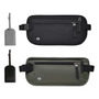 Cangurera De Viaje 2 Piezas Con Bloqueo Rfid Compacta Negra