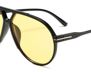 Gafas De Sol Retro Aviador Grandes Amarillas Polarizadas Uv